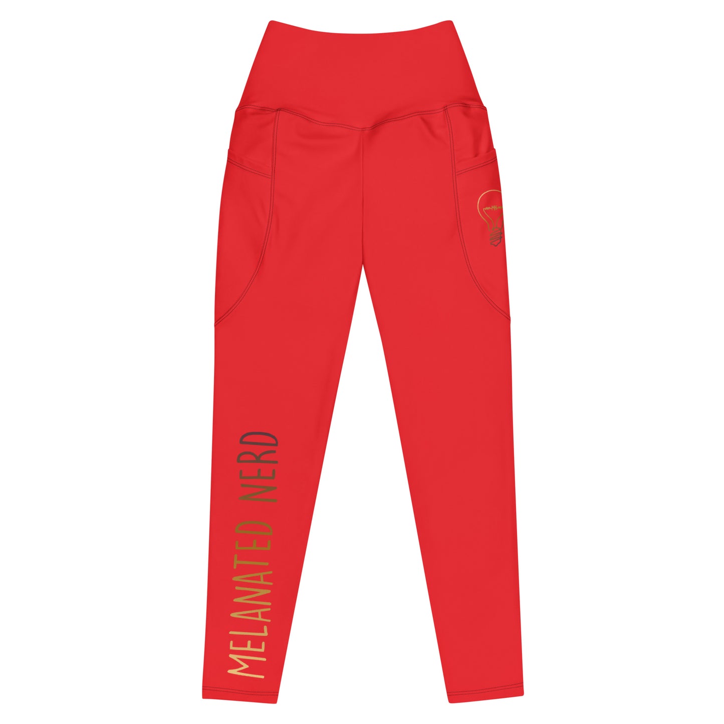 Leggings with pockets - Red