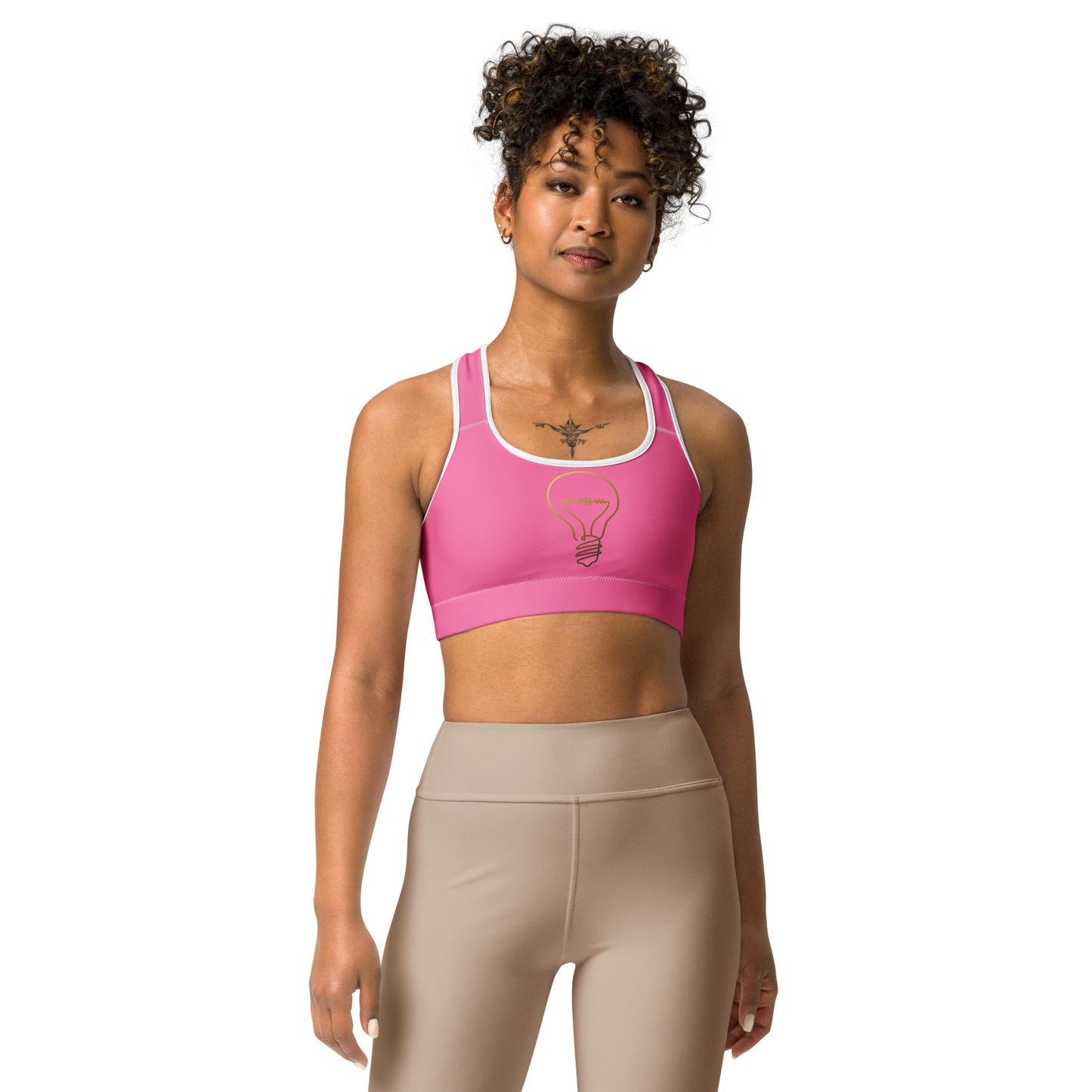 Pink Sports Bra