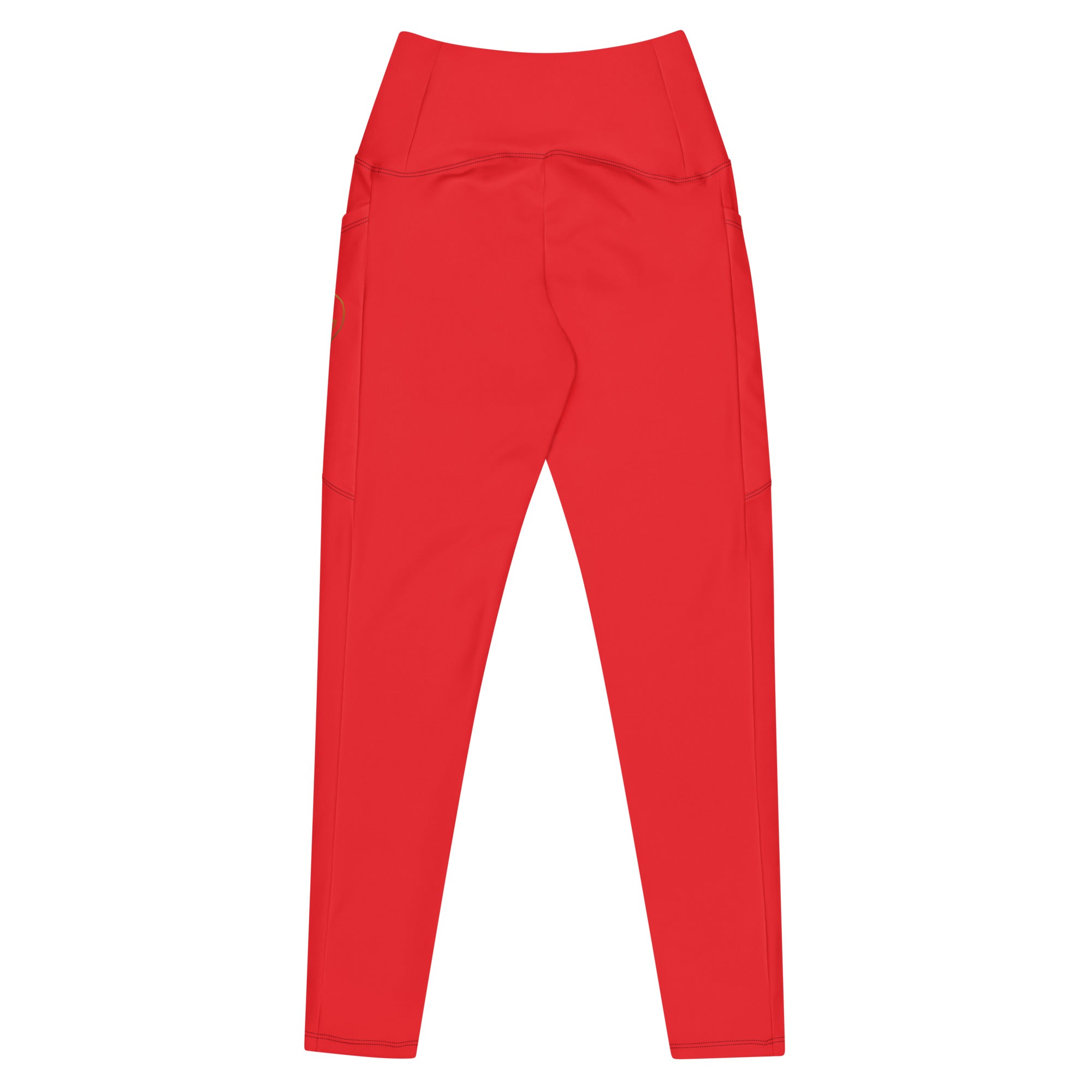 Leggings with pockets - Red
