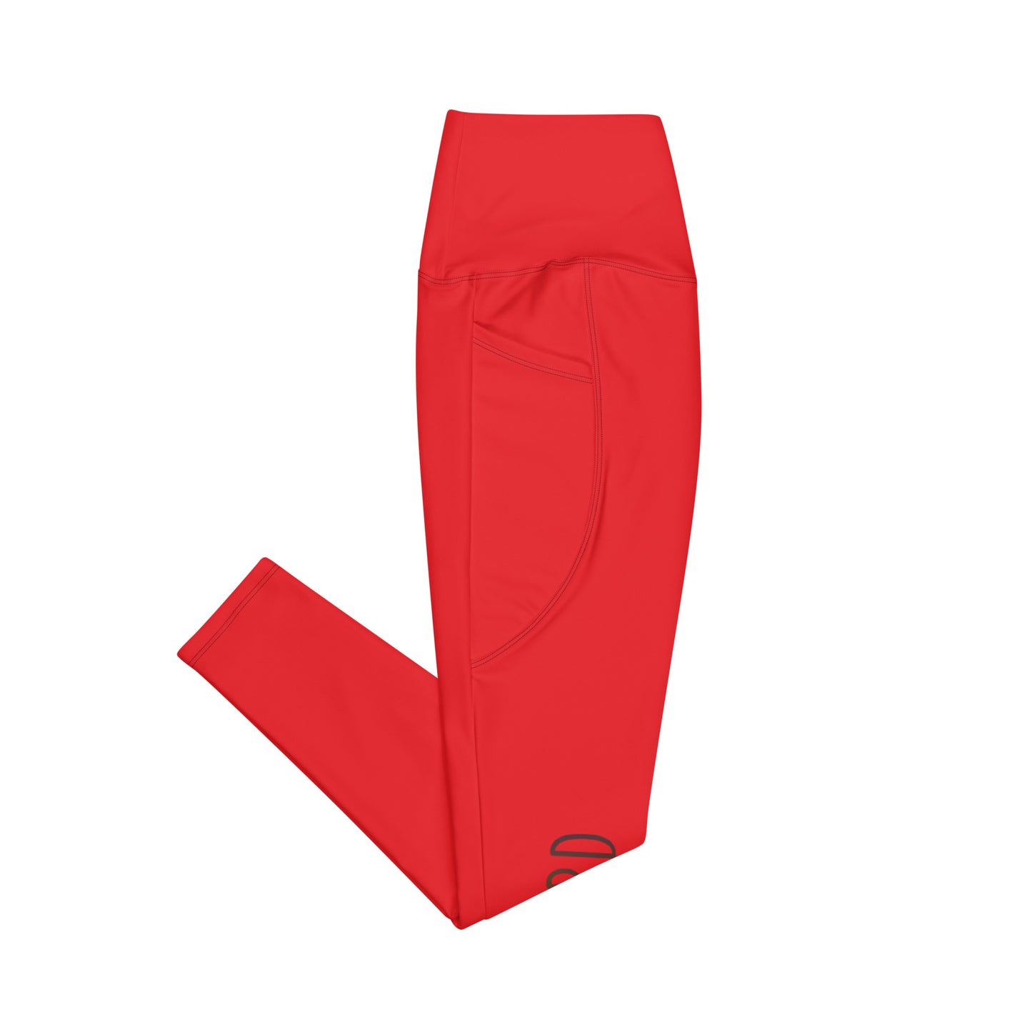 Leggings with pockets - Red